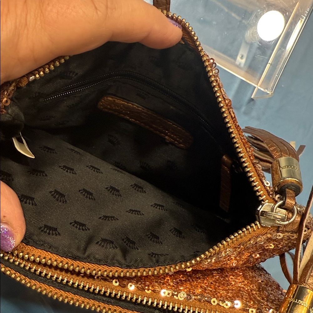 Juicy Couture Gold Sequin Wristlet - Picture 6 of 6